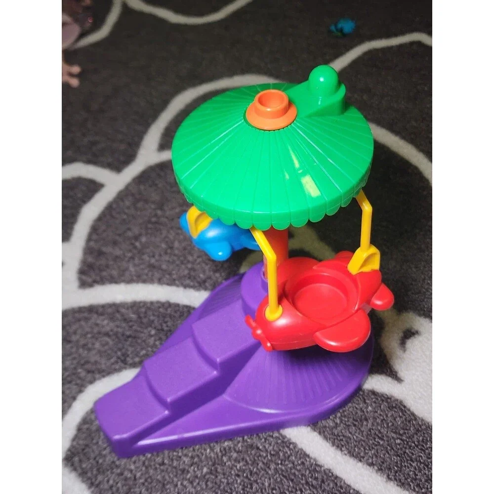 1993 Fisher Price Little People Fun Park Spinning Airplane Ride